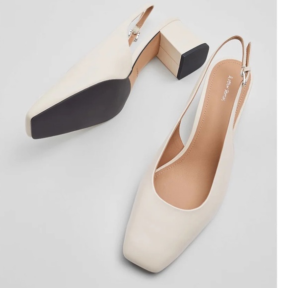 & OTHER STORIES Block Heel Slingback Pumps - Picture 4 of 11